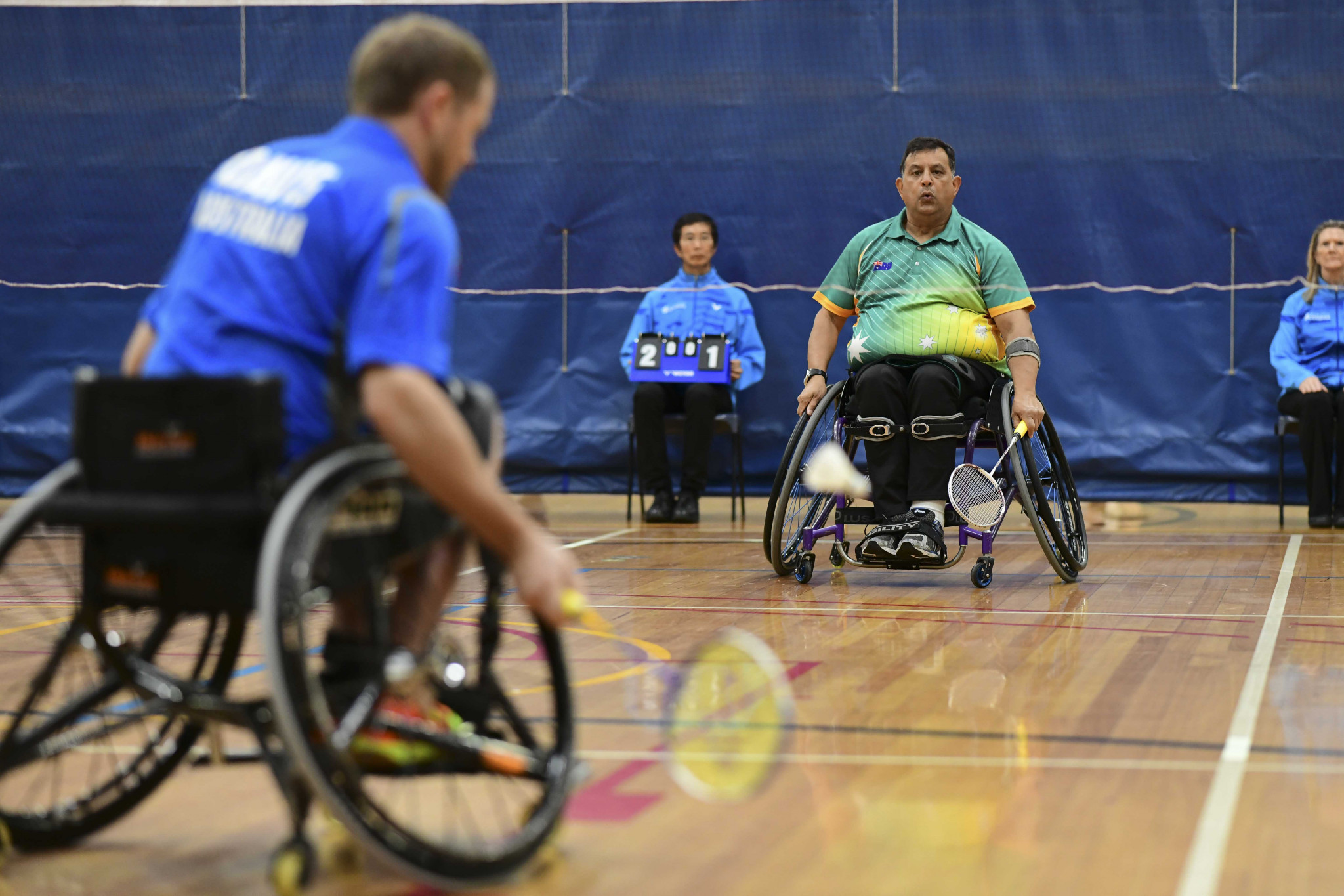 Australia's Richard Davis leads the way for the host nation at the Championships ©Oceania Para-Badminton