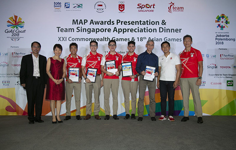 The Singapore National Olympic Council has rewarded 53 medallists with a total of SGD$2.57 million at the MAP Awards Presentation and Appreciation Dinner ©SNOC