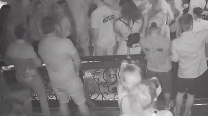 CCTV of Stephen Lavelle in a Gold Coast nightclub ©Nine News