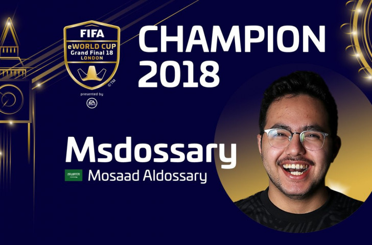“The introduction of a new and dedicated world ranking for FIFA gaming is a fantastic step forward by FIFA and EA Sports,“ says Mosaad Aldossary, the reigning FIFA eWorld Cup champion ©FIFA