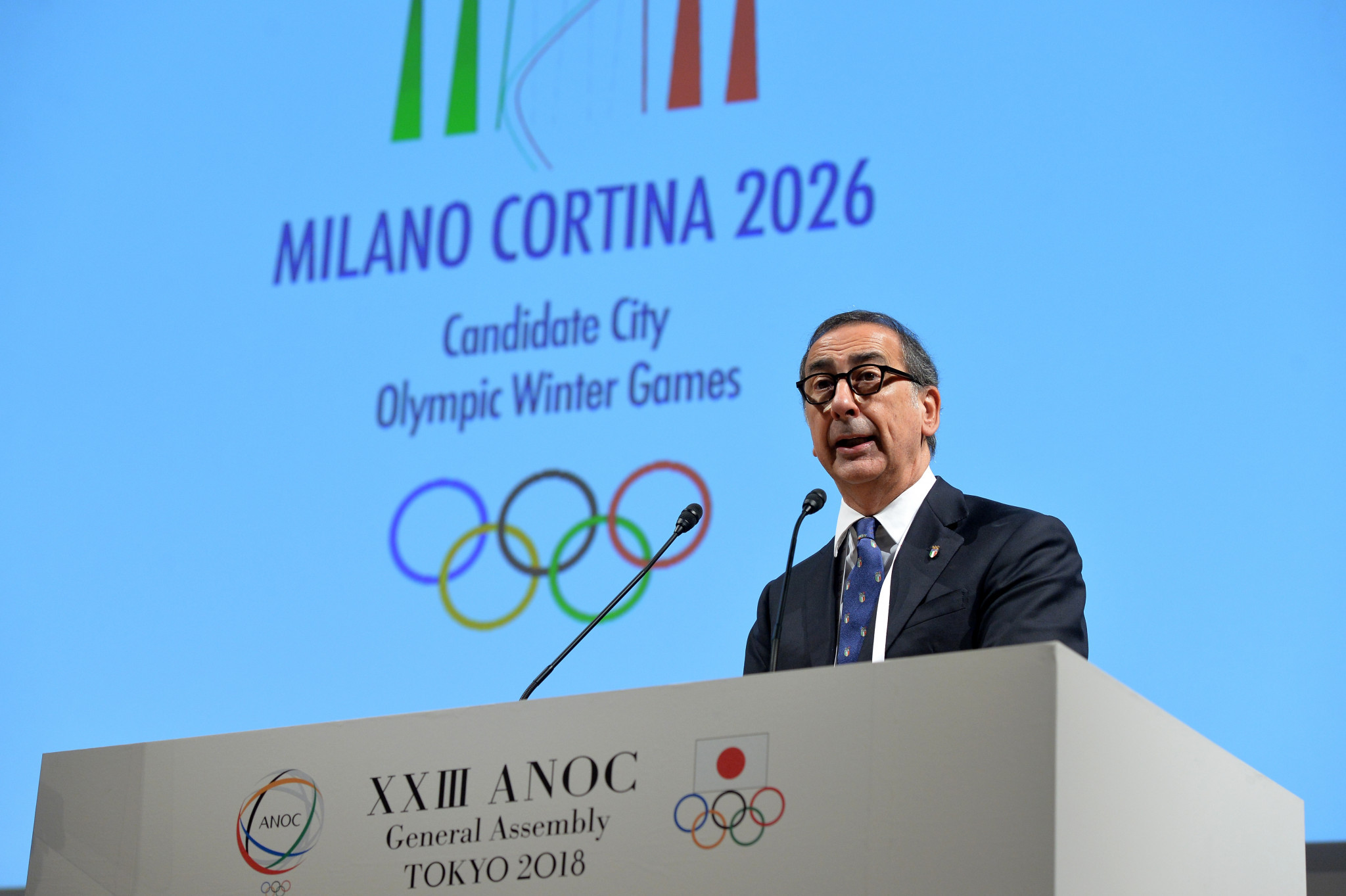 Milan Mayor Giuseppe Sala claimed the Italian bid for the 2026 Winter Olympic and Paralympics in tandem with Cortina d'Ampezzo would have a positive impact for local communities ©Getty Images