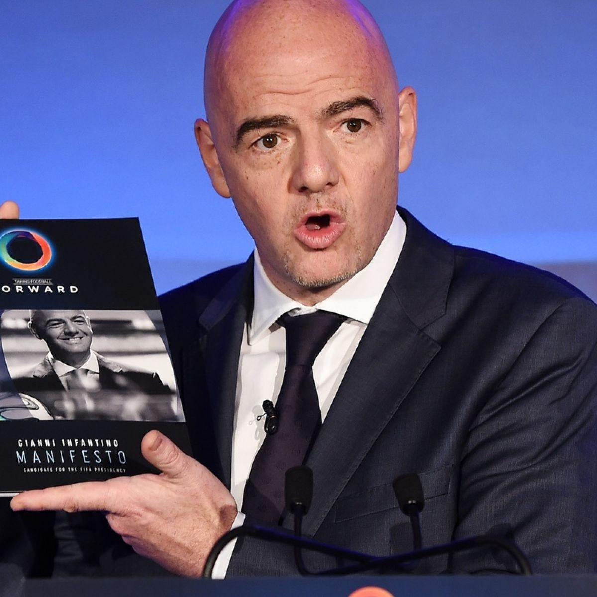 Gianni Infantino promised he would create extra wealth for Member Federations in his manifesto during his successful campaign to become FIFA President ©Getty Images