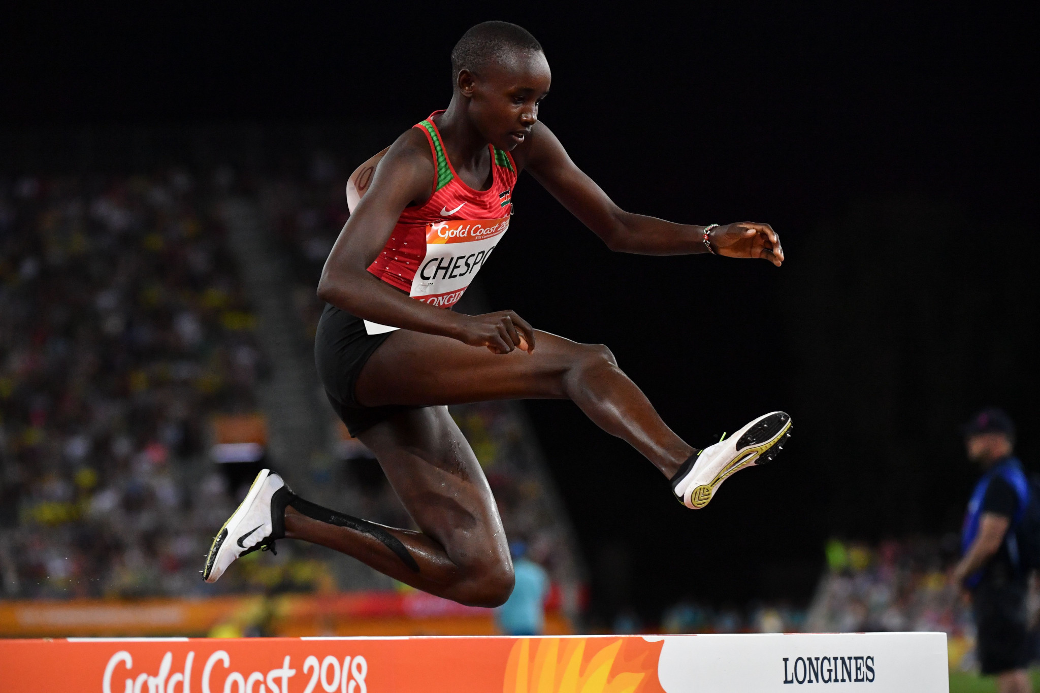 The performances of Celliphine Chespol, including winning a Commonwealth Games silver medal in the 3,000 metres steeplechase, saw her nominated for the female IAAF Rising Star Award @Getty Images