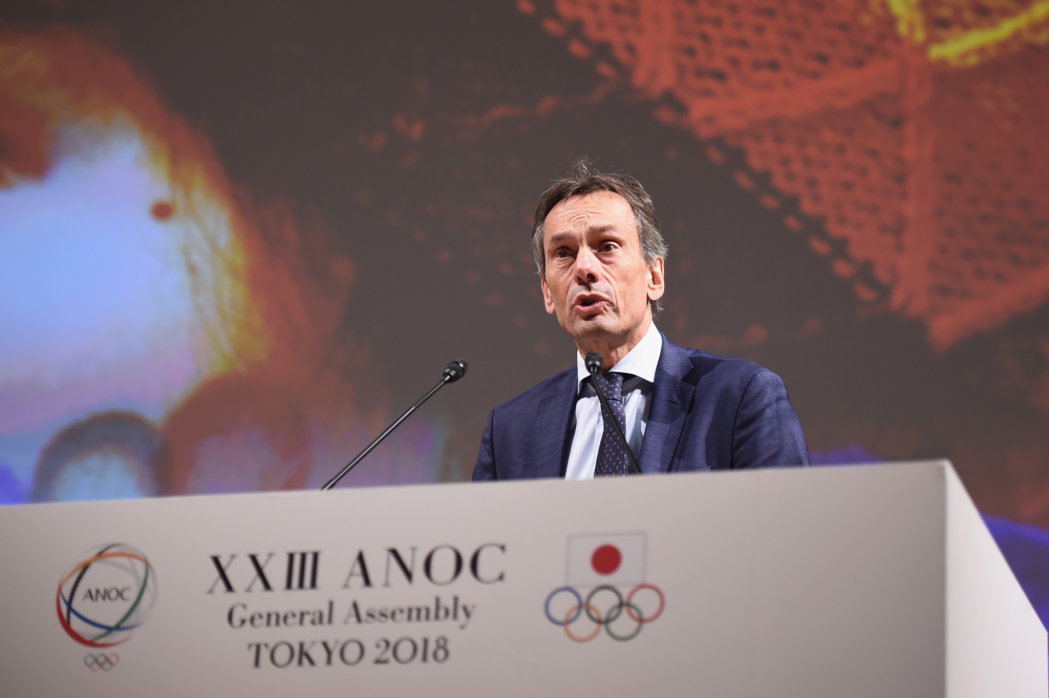 IOC director general Christophe de Kepper gave an update on Agenda 2020 ©Getty Images