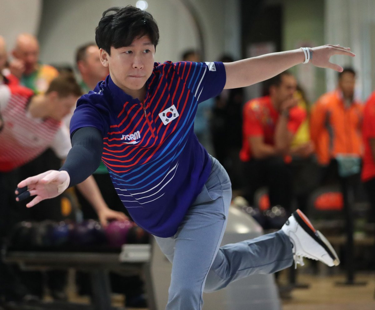 The South Korean trio team finished first in the third squad but fifth overall with 1,971 points ©World Bowling 