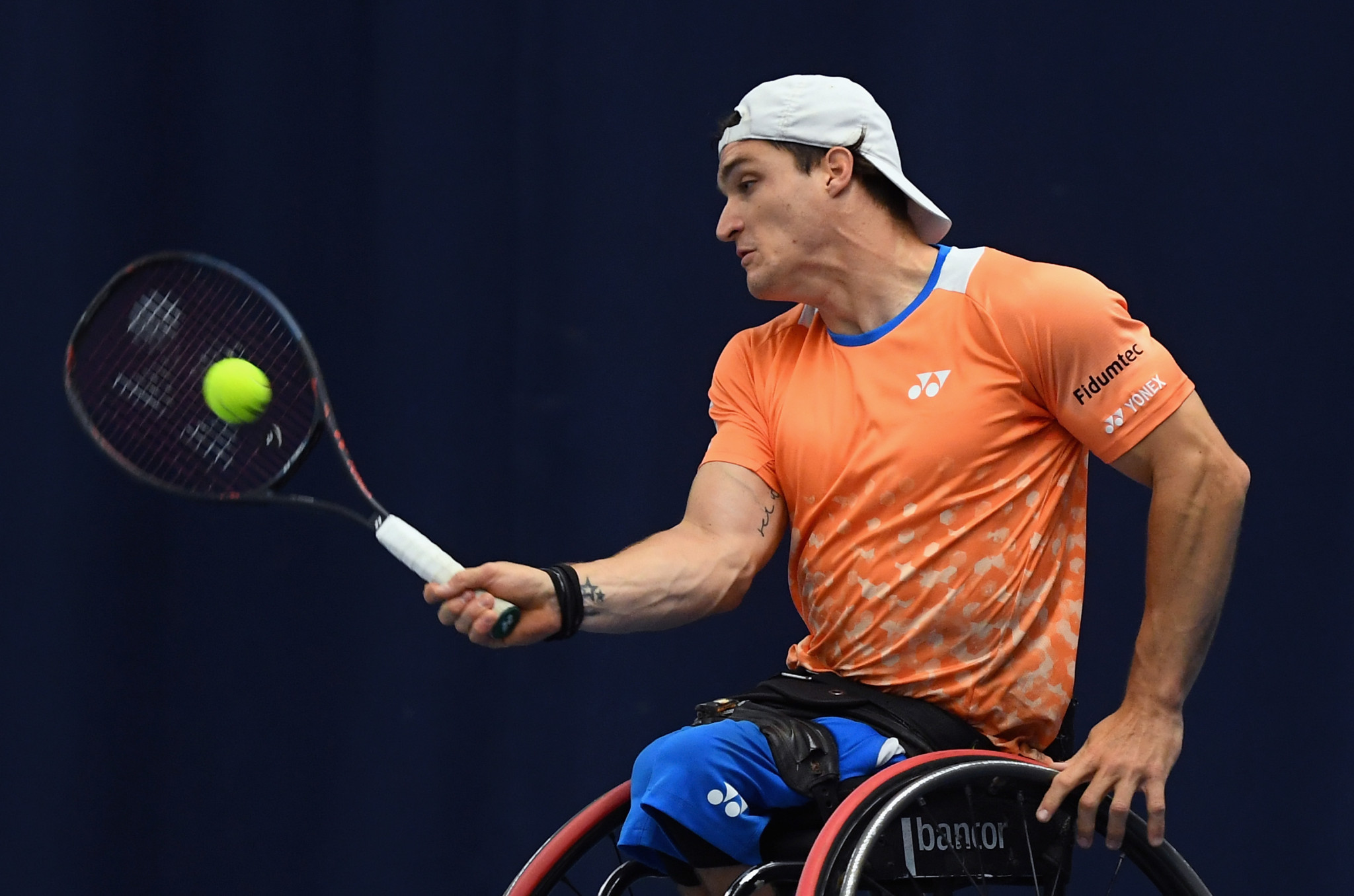 Gustavo Fernandez earned a second straight win in the men's competition at the Wheelchair Tennis Masters in Orlando ©Getty Images