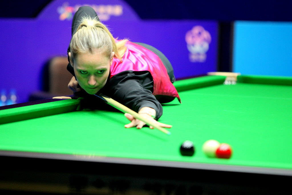 England's Reanne Evans has played against male competitors, something which World Women's Snooker will look to increase as the organisation gives women players more opportunity ©World Women's Snooker