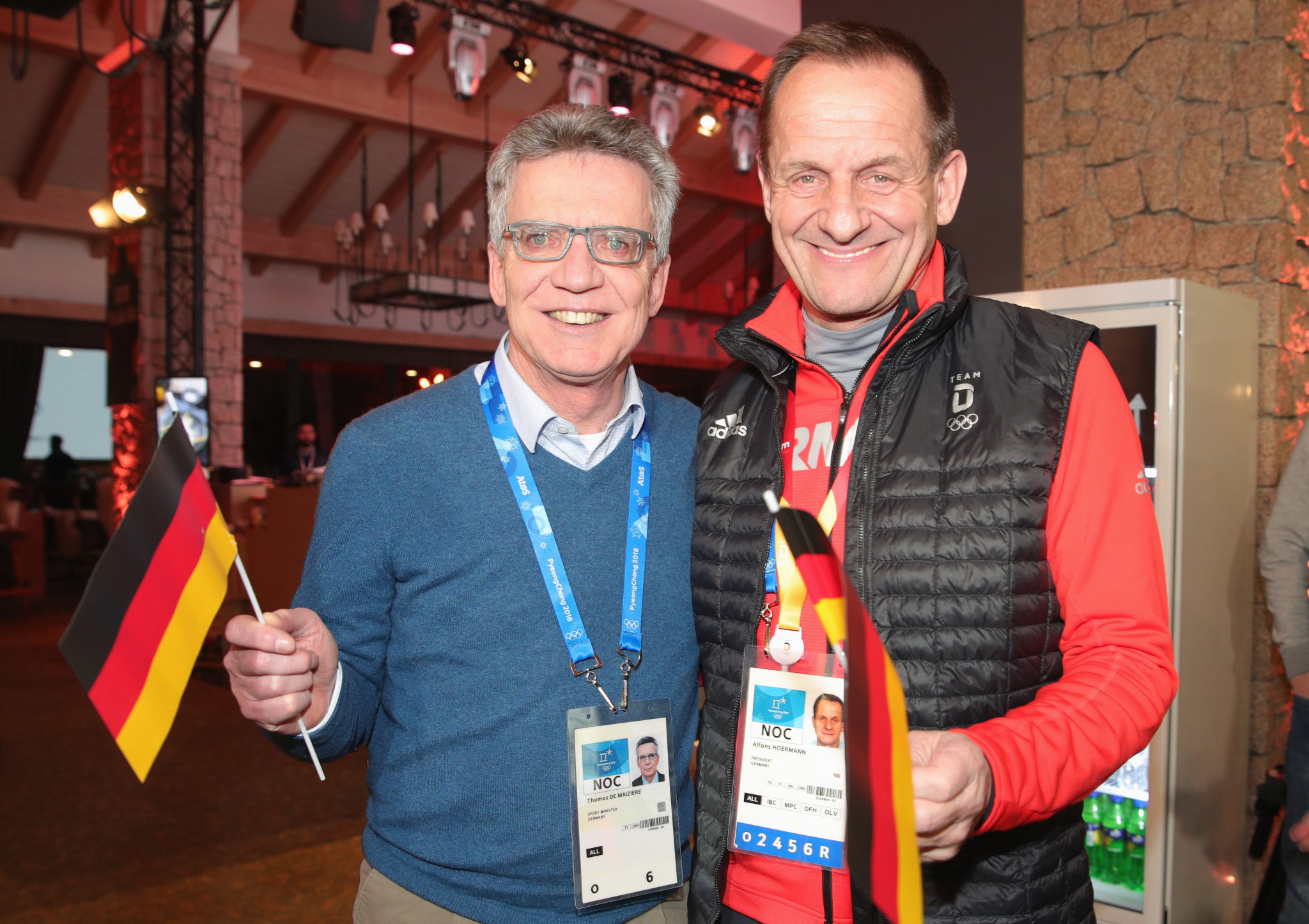 Alfons Hörmann, right, is set to be re-elected President of the German Olympic Sports Confederation when the body holds its General Assembly in Düsseldorf tomorrow ©Getty Images