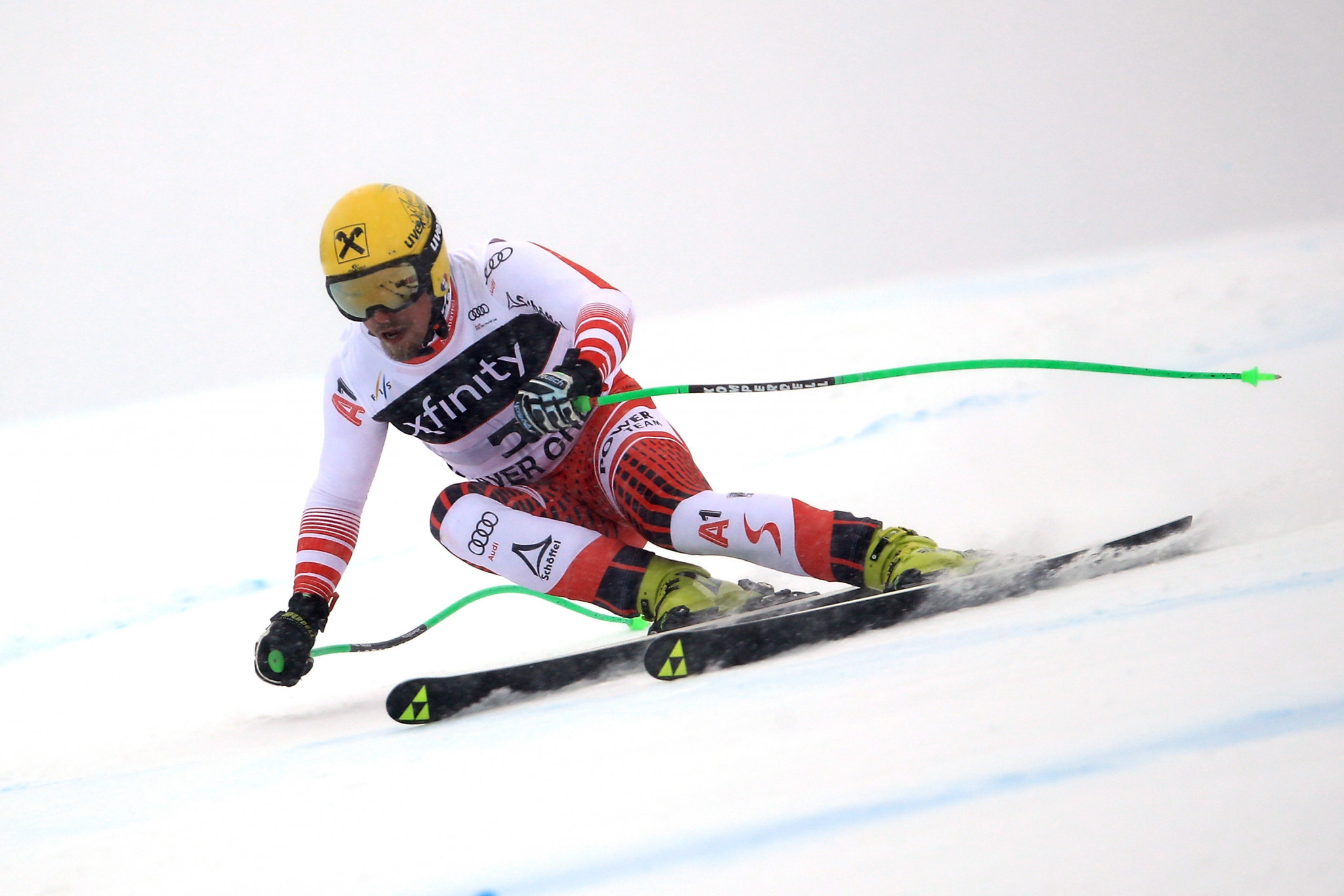 Max Franz secured victory in the men's super-G on the Birds of Prey course in Beaver Creek ©Getty Images