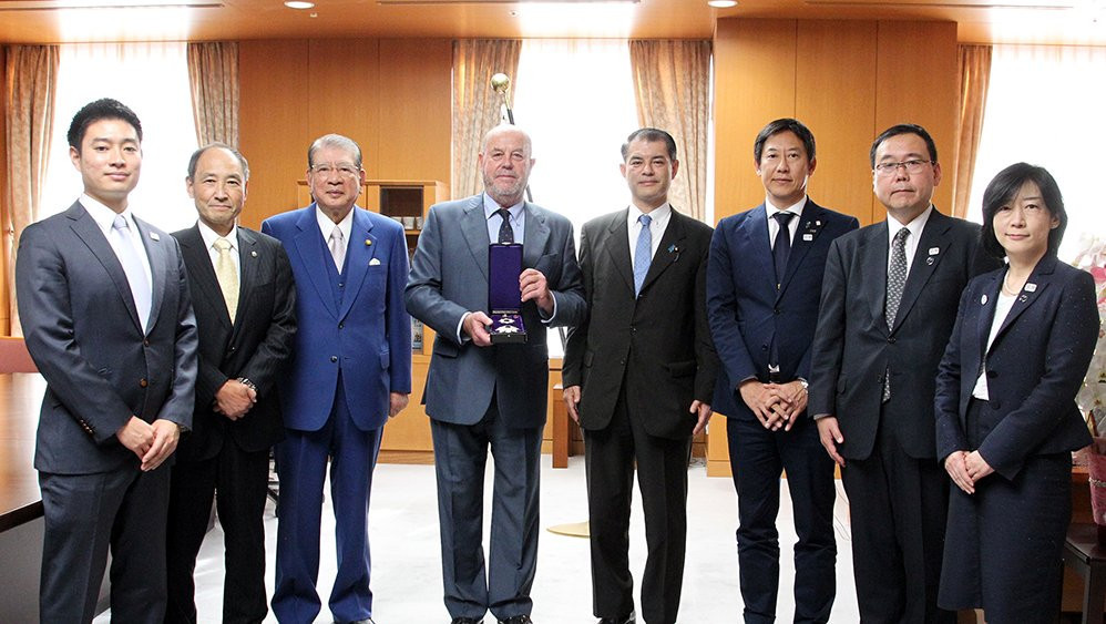 WKF President President Antonio Espinós has promised to preserve the roots of the sport in Japan after he received one of the country's highest honours ©WKF