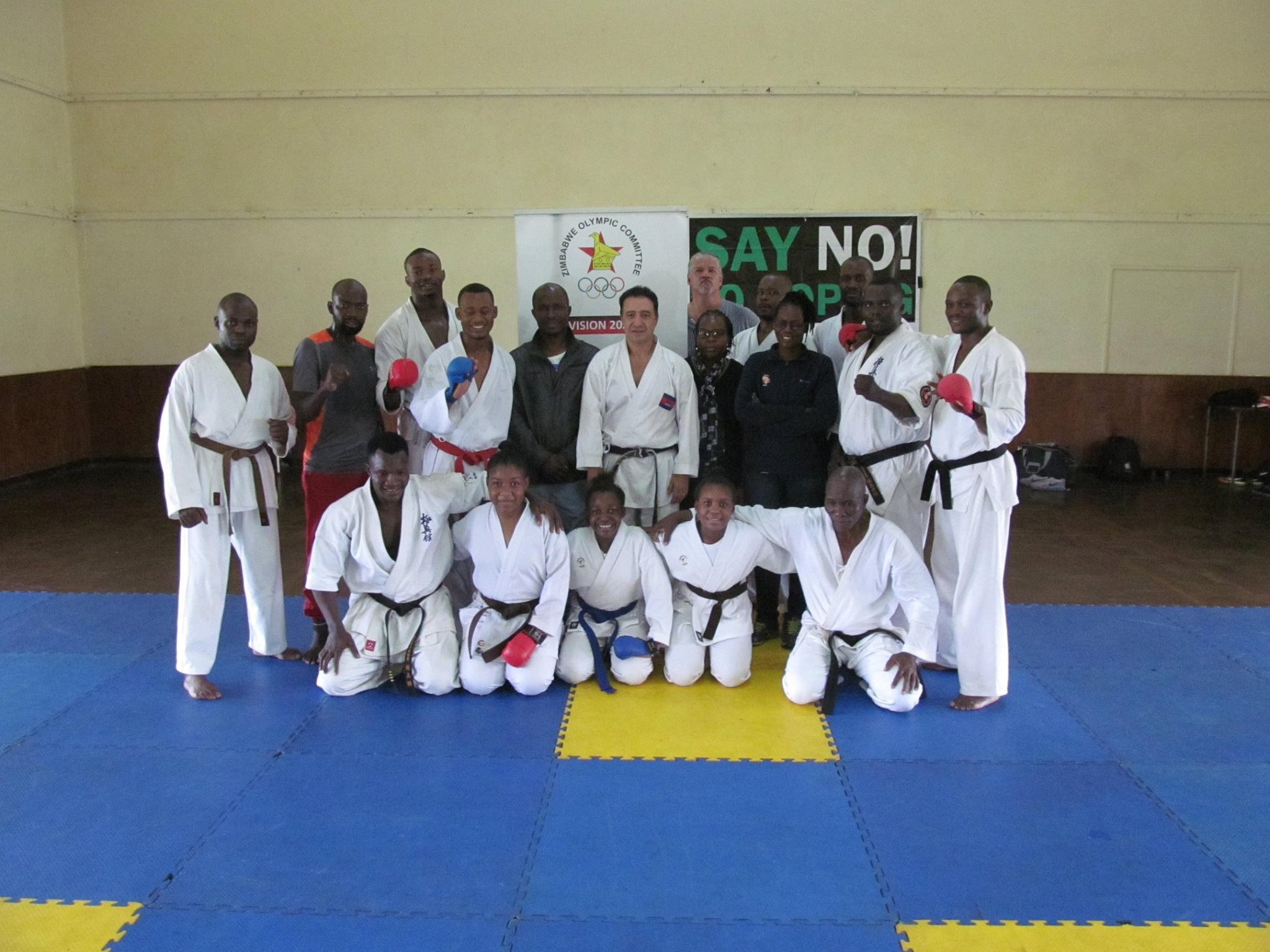 The Zimbabwe Olympic Committee held karate level one technical courses for coaches, conducted by Romano Giuseppe of Italy ©Zimbabwe Olympic Committee