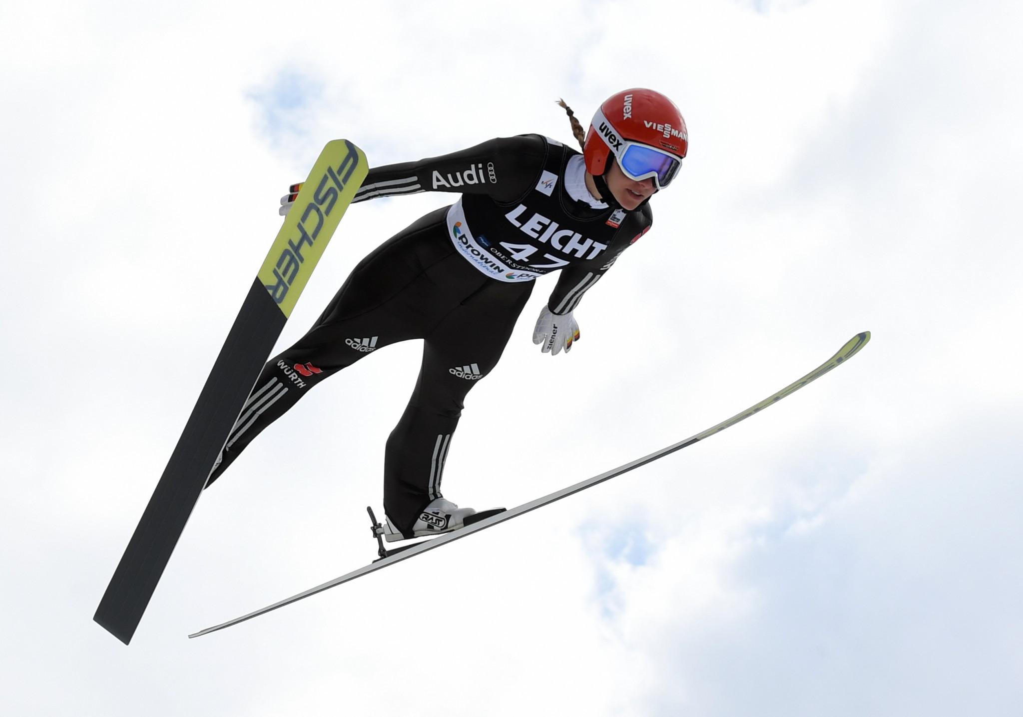 Katharina Althaus won the women's ski jumping contest today ©Getty Images