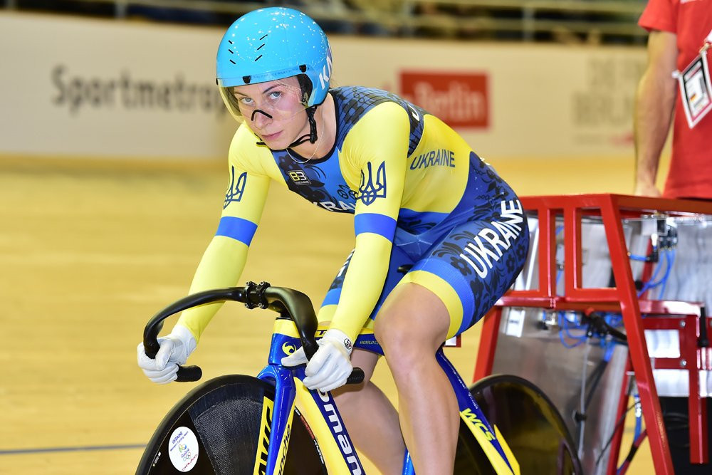 Ukraine's Olena Starikova won the women's 500 metre race at the UCI Track Cycling World Cup event in Berlin ©UCI Track Cycling World Cup