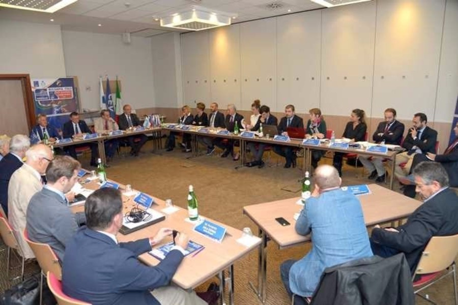 Italian and Bulgarian officials meeting with the European Volleyball Confederation ahead of the continental championships ©CEV