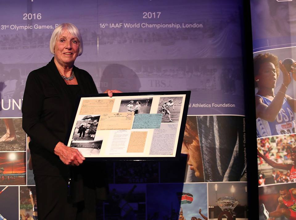 A relative of Dutch legend and four-time Olympic gold medallist Fanny Blankers Koen was among those represented at the launch of the World Athletics Heritage Plaque initiative in Monte Carlo ©IAAF  