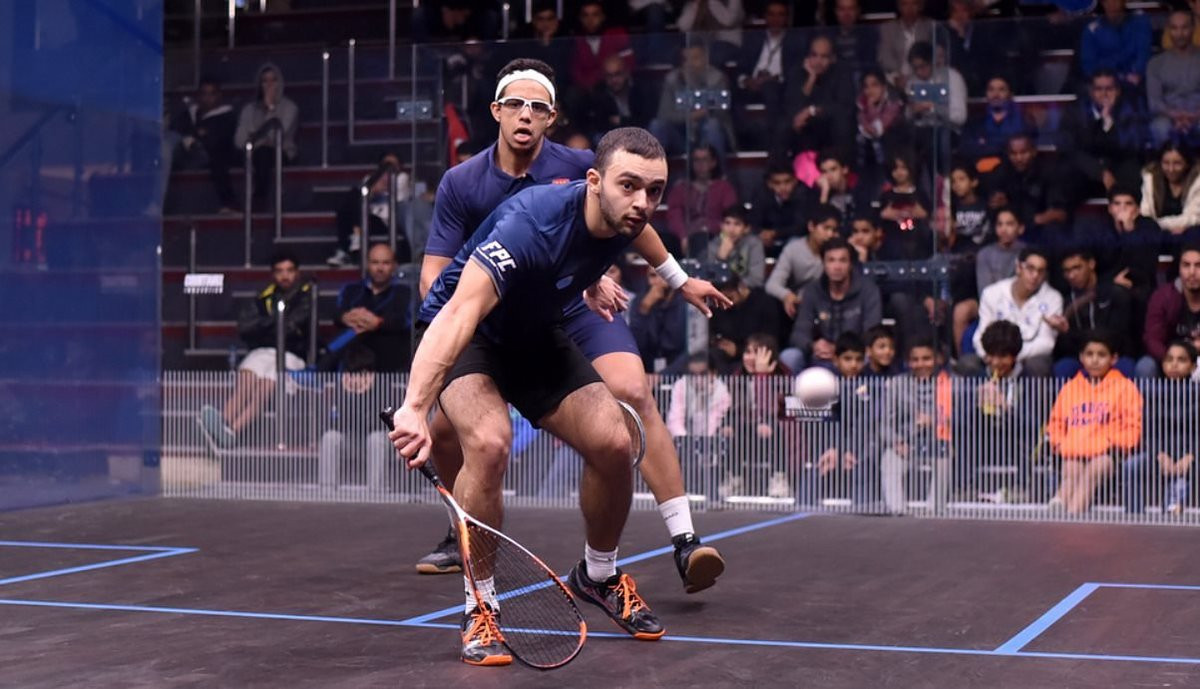 It took Egpyt's Mostafa Asal 89 minutes to beat compatriot Youssef Soliman and progress to the second round of the Black Ball Squash Open in Cairo ©Black Ball Squash