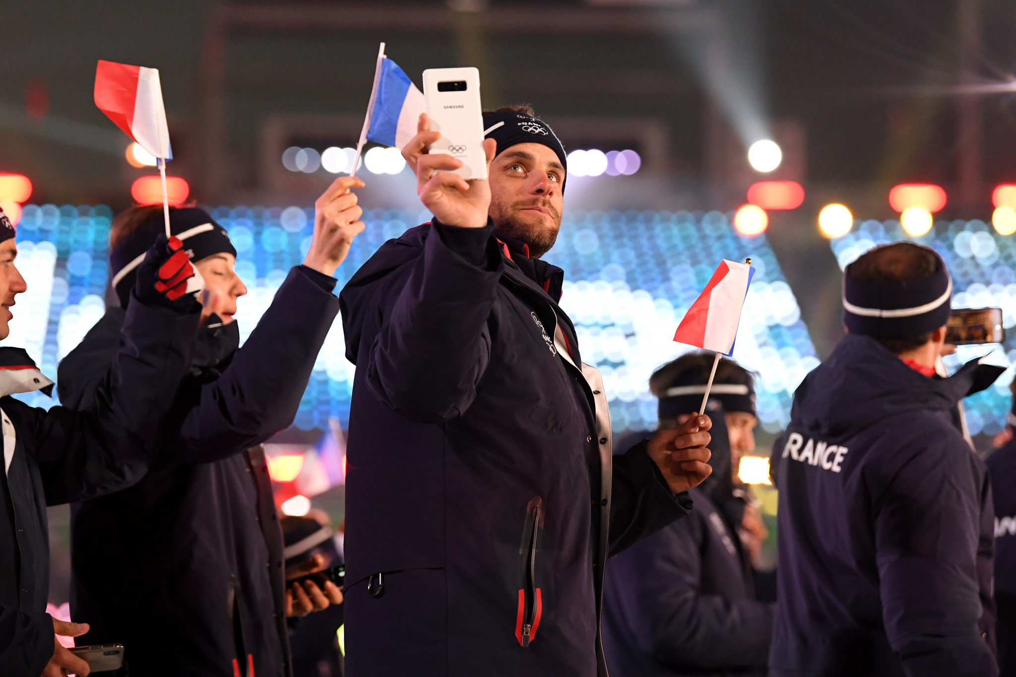 Athletes will continue to receive limited edition Olympic phones from Samsung during the Games ©Getty Images
