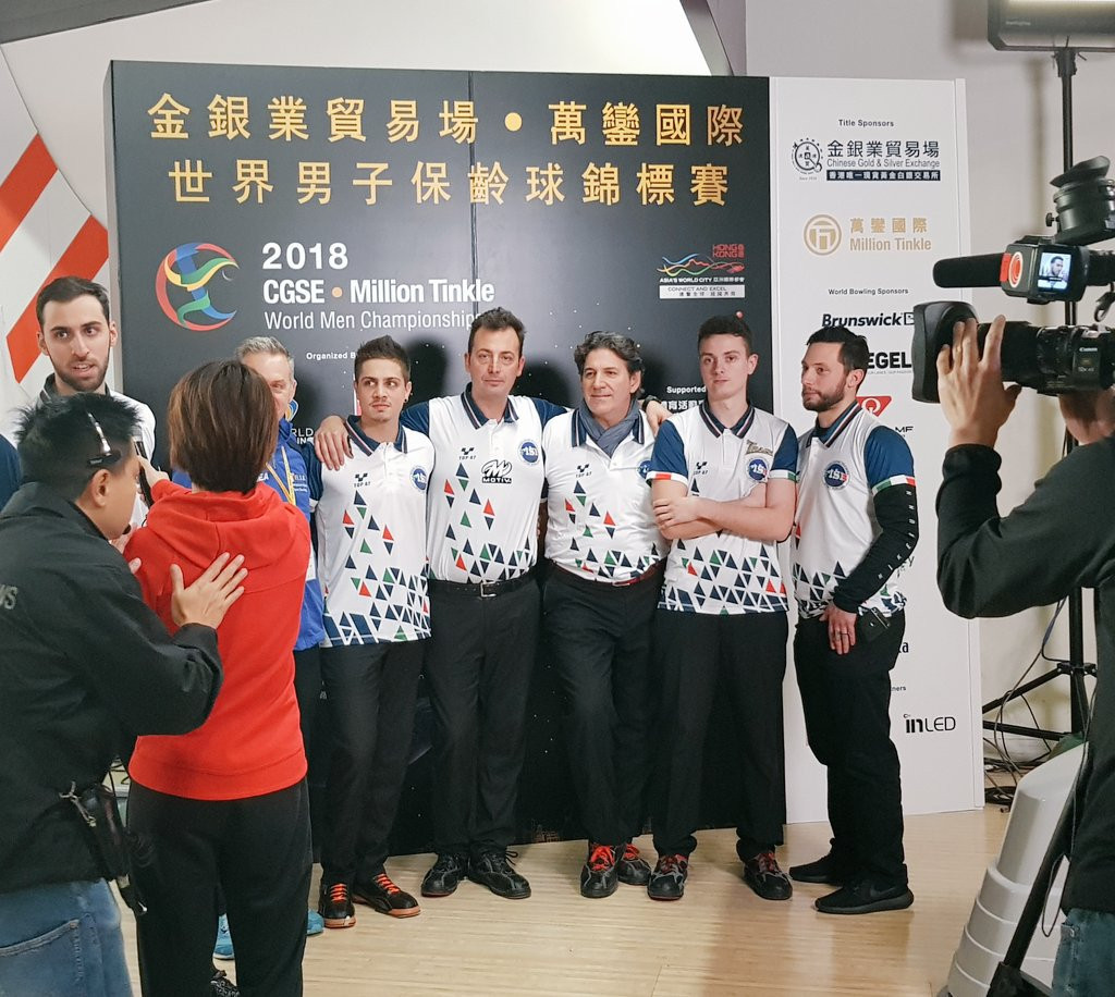 Italy beat the United States 2-0 in the team-of-five final on the penultimate day of competition at the Men's World Tenpin Bowling Championships in Hong Kong ©World Bowling/Twitter
