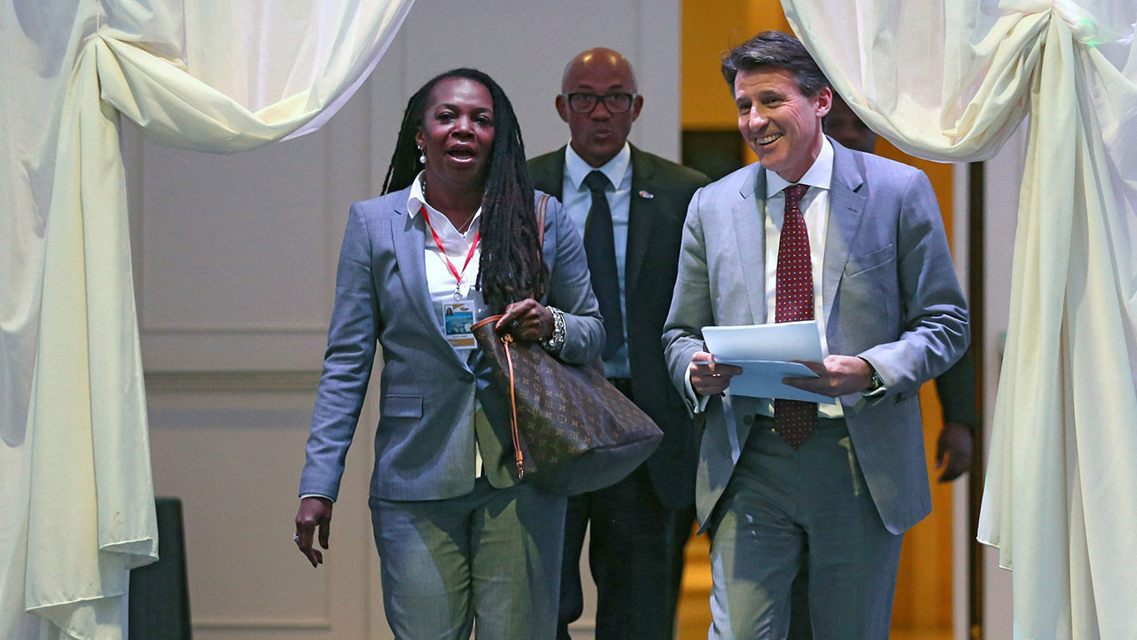 Stephanie Hightower, left, is set to lose her place on the IAAF Council after delegates at the USA Track & Field National Meeting decided to back rival Willie Banks instead ©Getty Images
