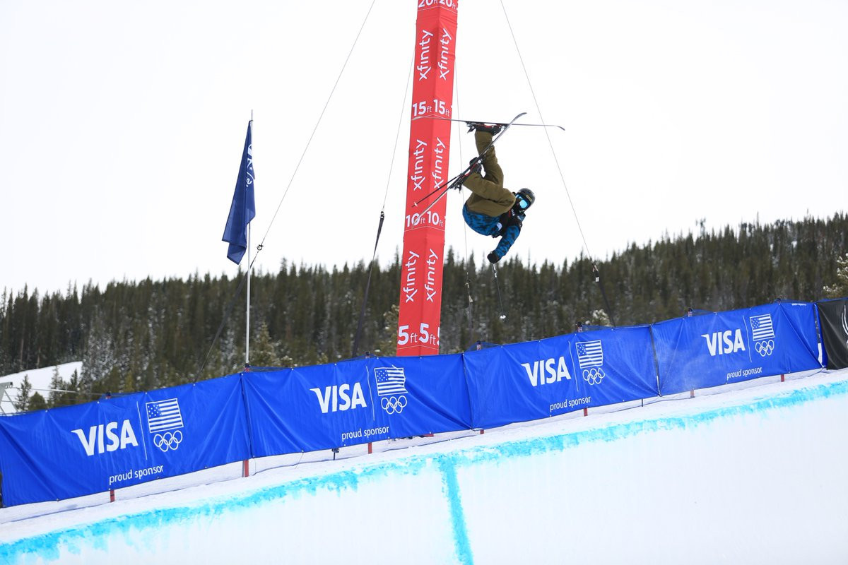 Aaron Blunck qualified first in the men's halfpipe at the FIS Freestyle Skiing World Cup event in Colorado ©FIS