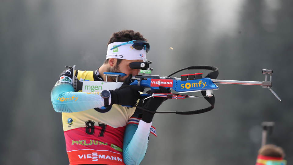 France's Martin Fourcade successfully defended his 20km individual title at the Biathlon World Cup in Slovenia ©IBU