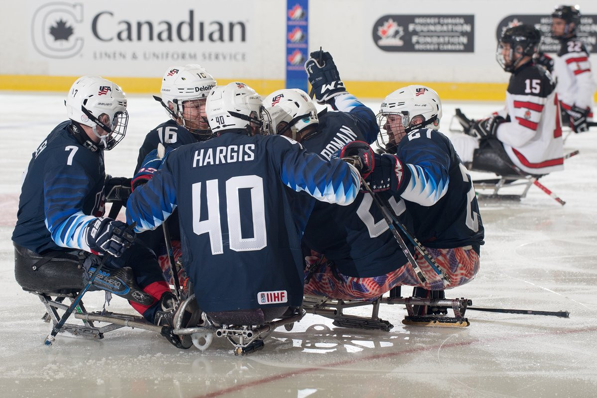 United States beat hosts Canada to clinch top spot in preliminary round at Para Hockey Cup