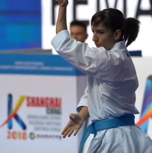 Sandra Sánchez Jaime secured her place in the women's individual kata final on a successful day for Spain in the discipline at the WKF Karate 1-Series A event in Shanghai ©WKF/Instagram
