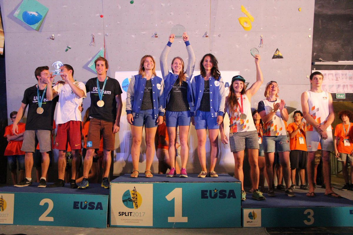 European university teams can now register to compete in 23 sport events, including climbing, at the European Universities Championships 2019 ©IFSC 