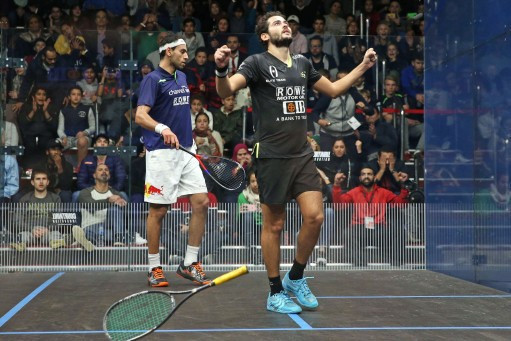 Karim Abdel Gawad beat world number one and compatriot Mohamed ElShorbagy in the quarter-finals of the PSA Black Ball Squash Open ©PSA