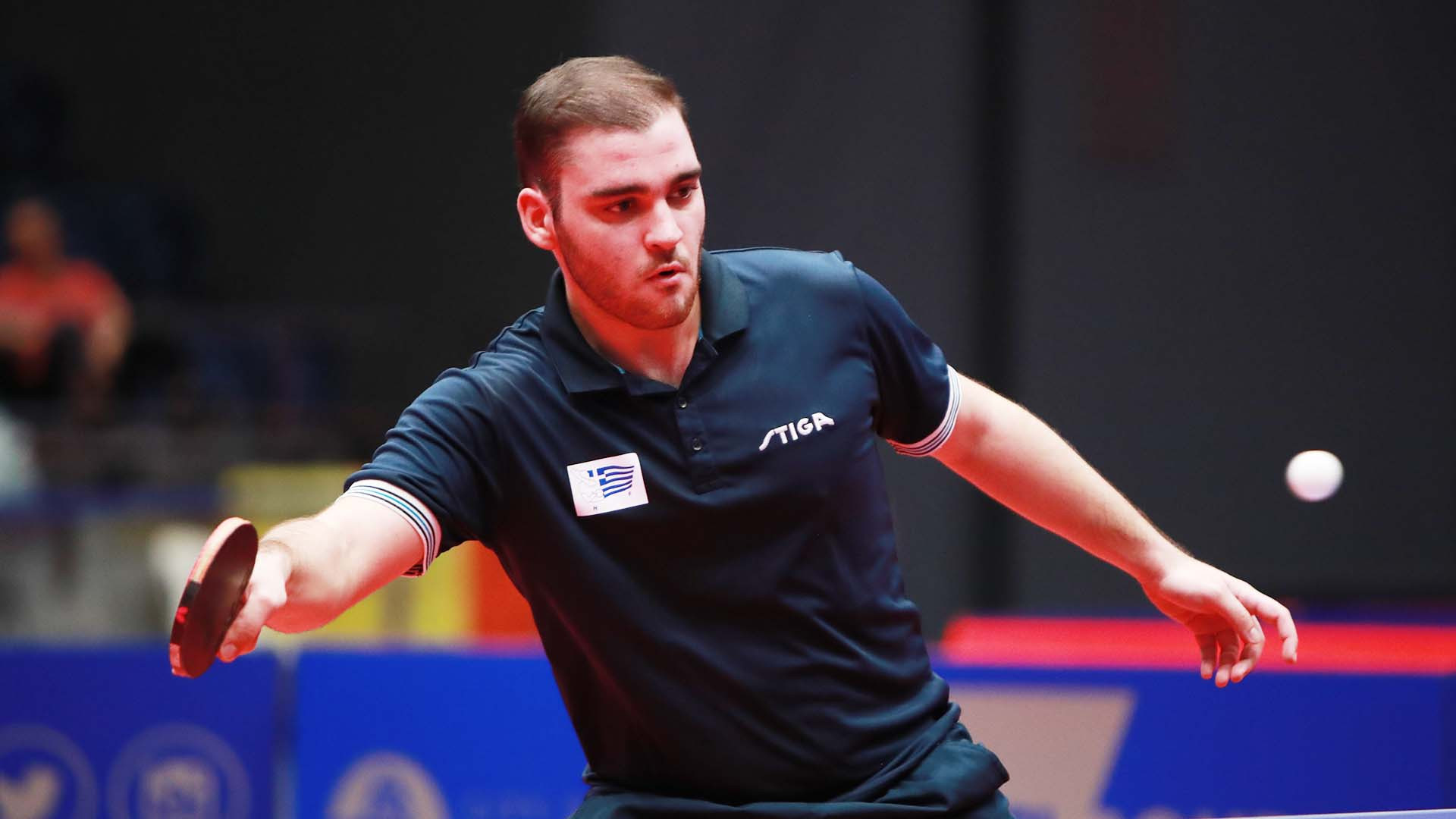 Greece’s fifth-seeded Ioannis Sgouropoulos made a winning start on the second day of individual competition at the ITTF World Junior Champonships in Bendigo ©ITTF