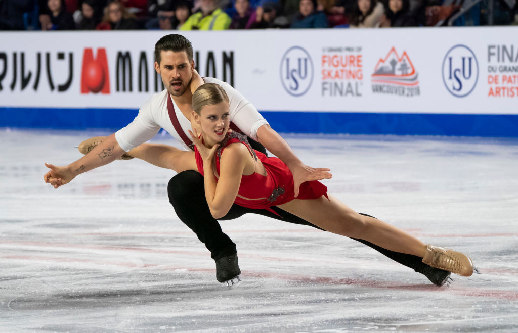 Madison Hubbell and Zachary Donohue of the United States are currently first in the dance event at the ISU Grand Prix of Figure Skating Final in Vancouver with a season best score of 80.53 points ©ISU