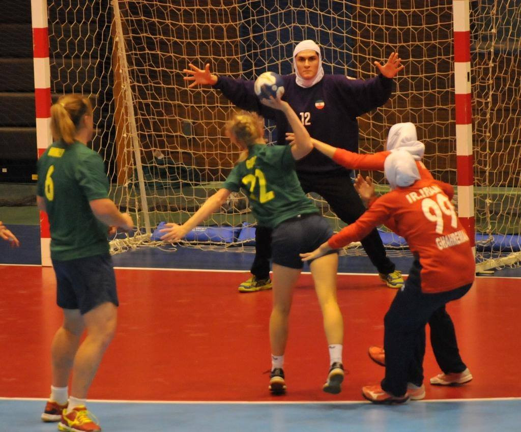 Australia beat Iran to finish fifth at the Asian Women's Handball Championships and qualify for the 2019 IHF Women's Handball World Championships ©Asian Handball Federation