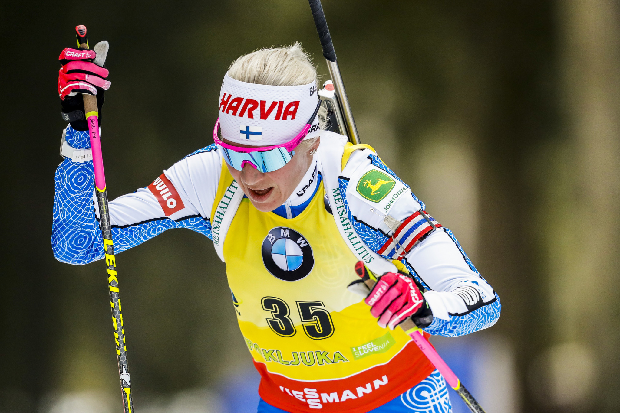 Defending overall champion Mäkäräinen takes women's sprint title at IBU World Cup in Pokljuka