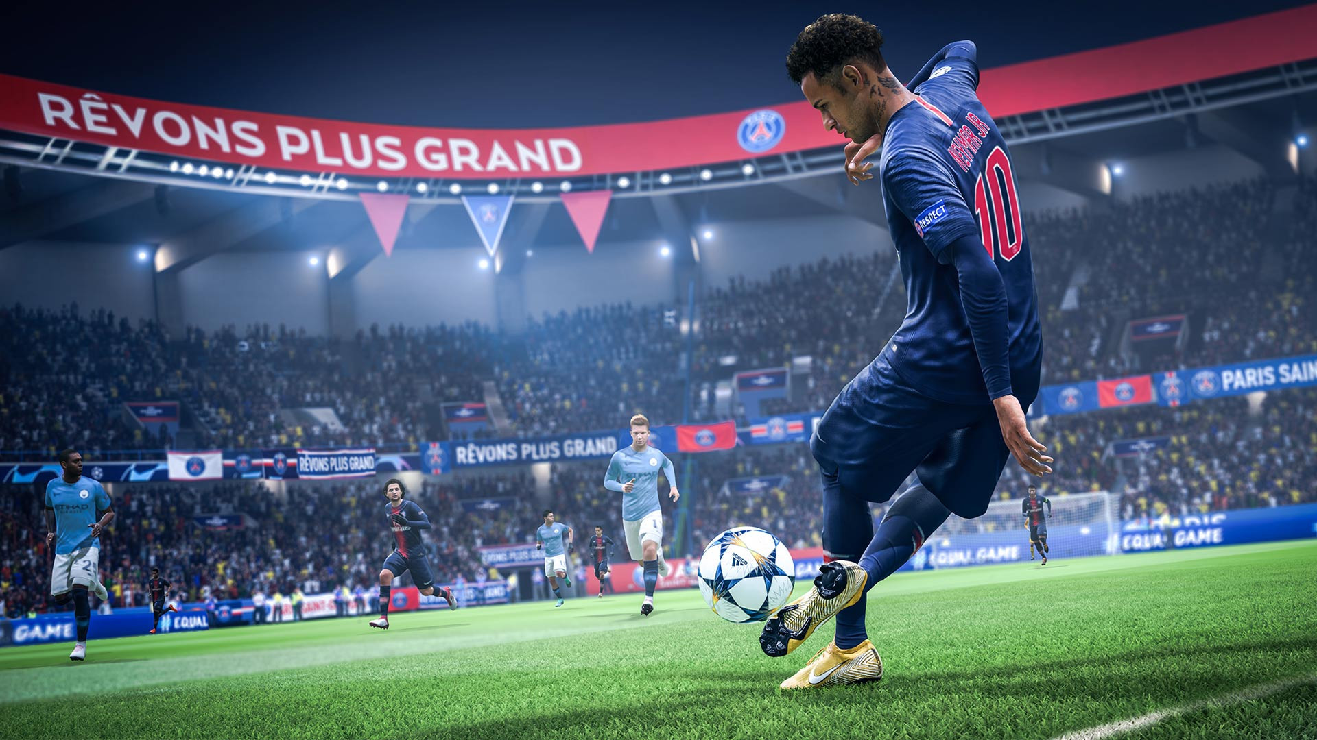 The Olympic Summit urged International Federations, such as FIFA, to make sure they retained control of electronic versions of their sport, like FIFA 19, one of the world's most popular egames ©EA