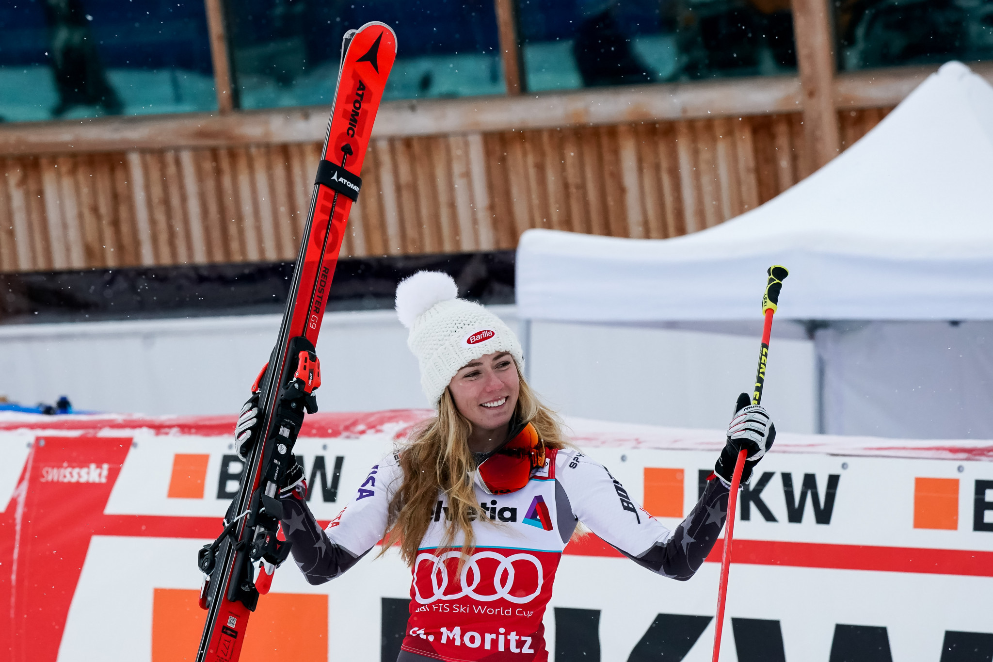 Shiffrin wins again in St Mortiz as men's event in Val d'Isere cancelled