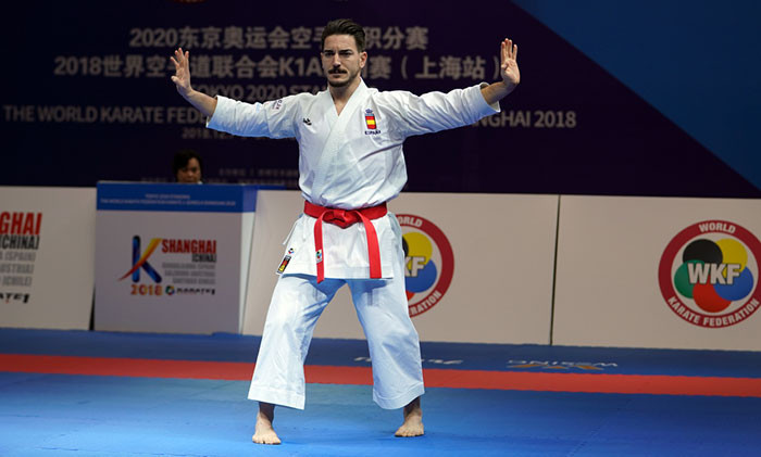 Darmian Quintero won gold in the men's kata event today ©WKF