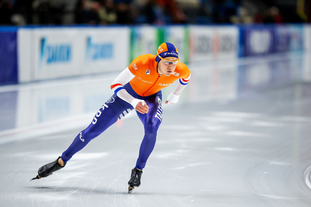 Marcel Bosker of The Netherlands won the 10,000m gold medal on the final day of the ISU Speed Skating World Cup in Poland even though he was not the fastest skater in the event ©ISU