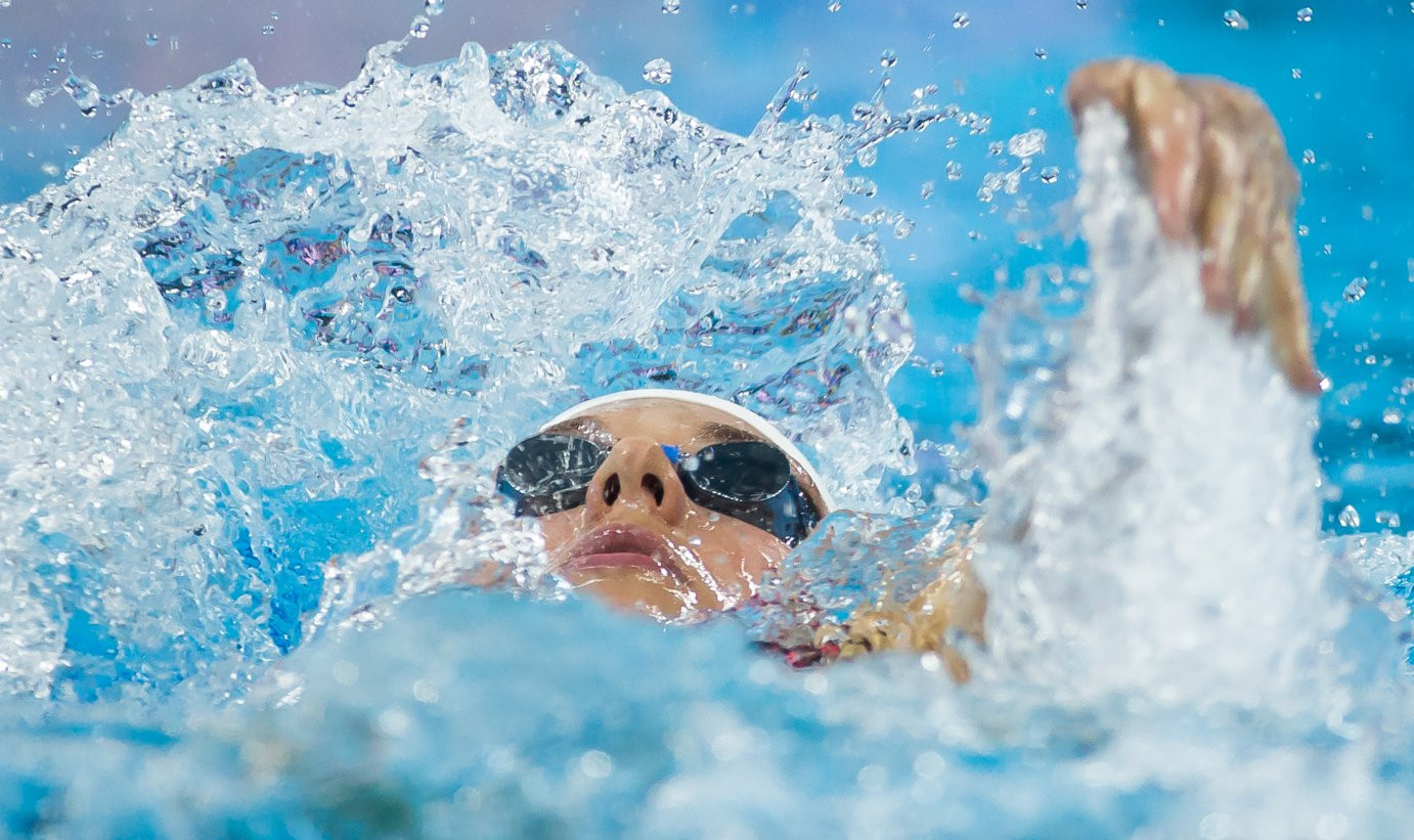 Hungary's Katinka Hosszú , at odds with FINA, kept her focus to earn an easy victory in the women's 400m individual medley ©FINA  
