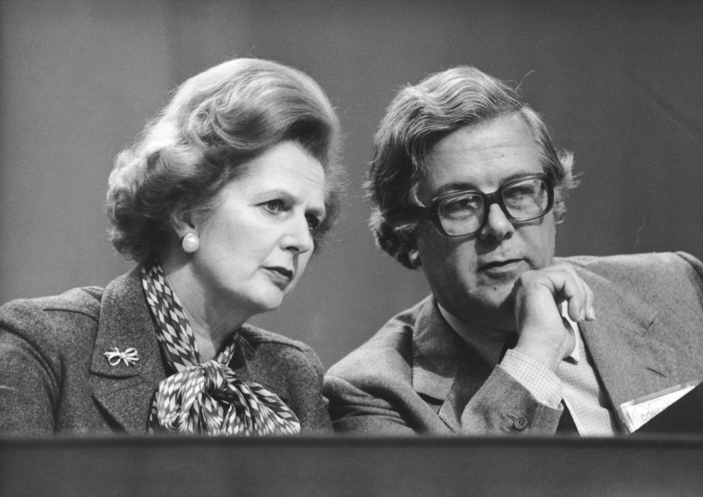 Geoffrey Howe (right) pictured with Margaret Thatcher in 1980 ©Getty Images