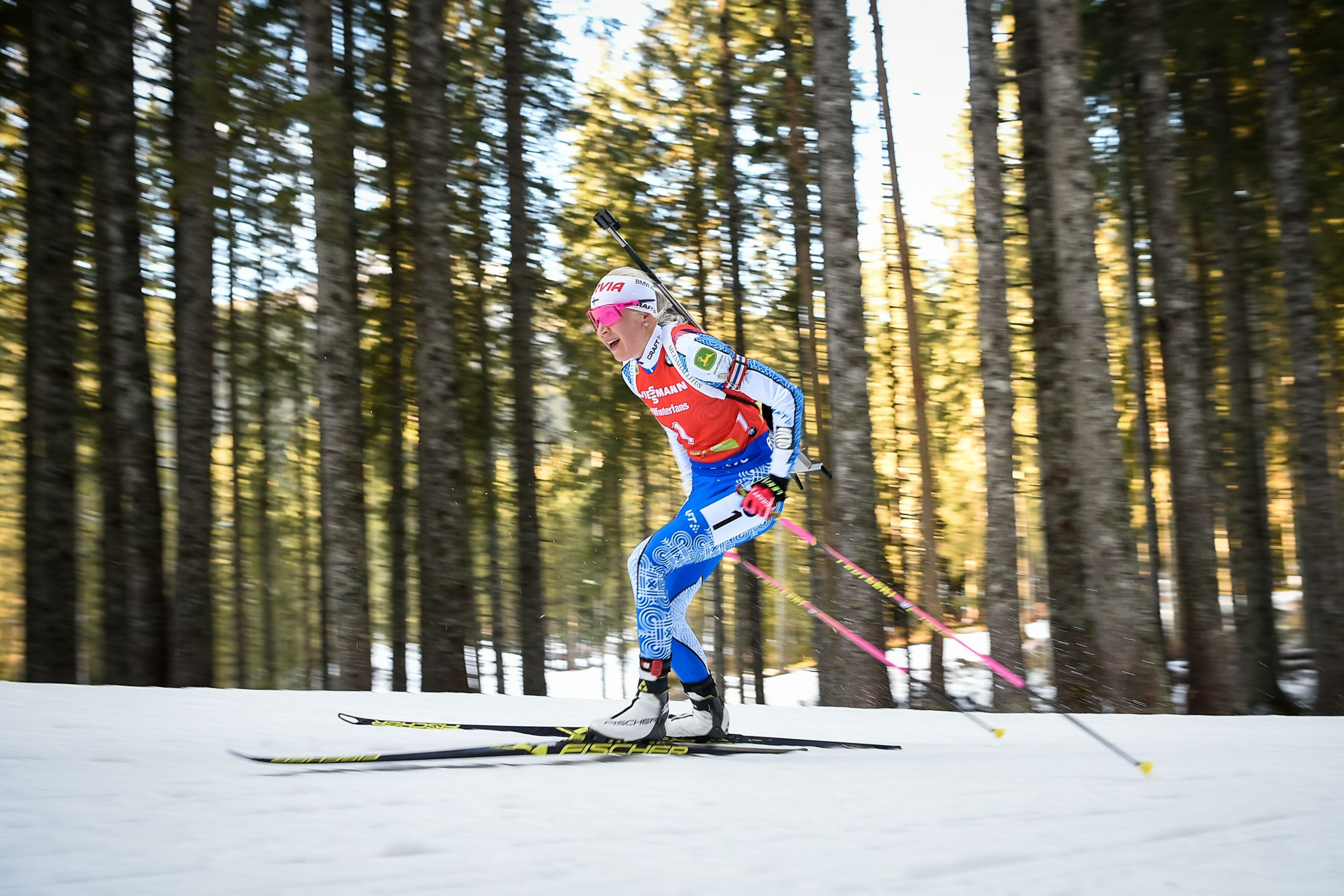 Kaisa Mäkäräinen of Finland will be aiming to build on her sprint success in Hochfilzen ©Getty Images