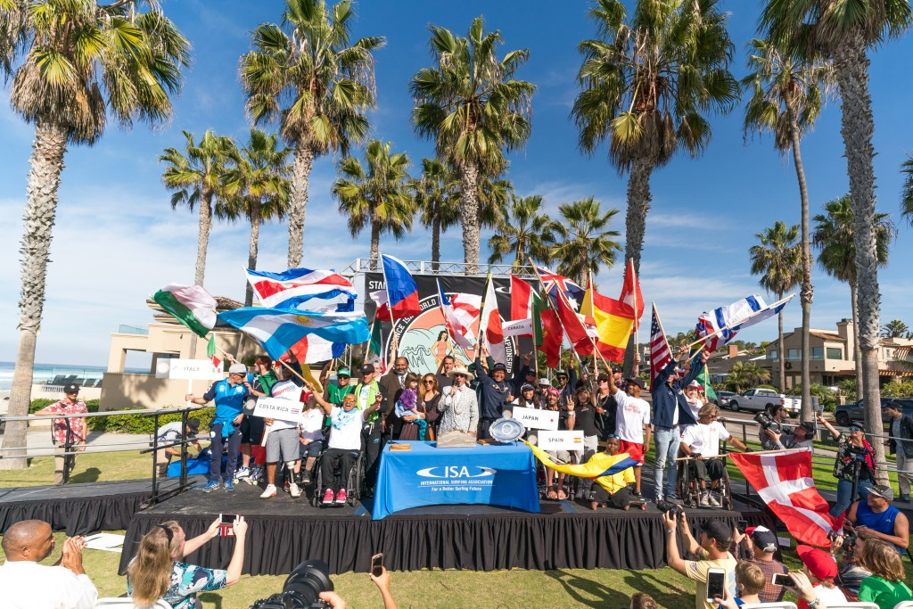 ISA President Aguerre opens record-breaking World Adaptive Surfing Championships 