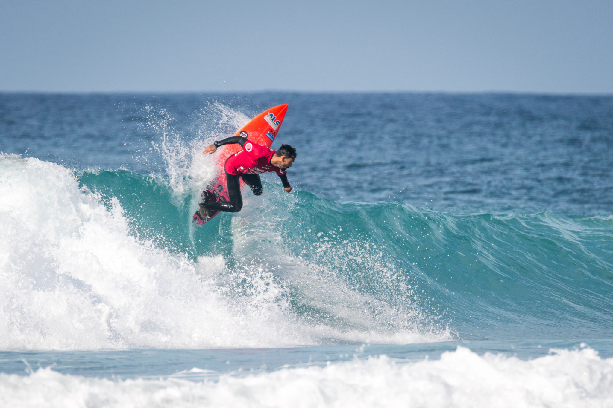 Brazil's Jonathan Borba was among the star performers in the opening day's heats ©ISA/Sean Evans