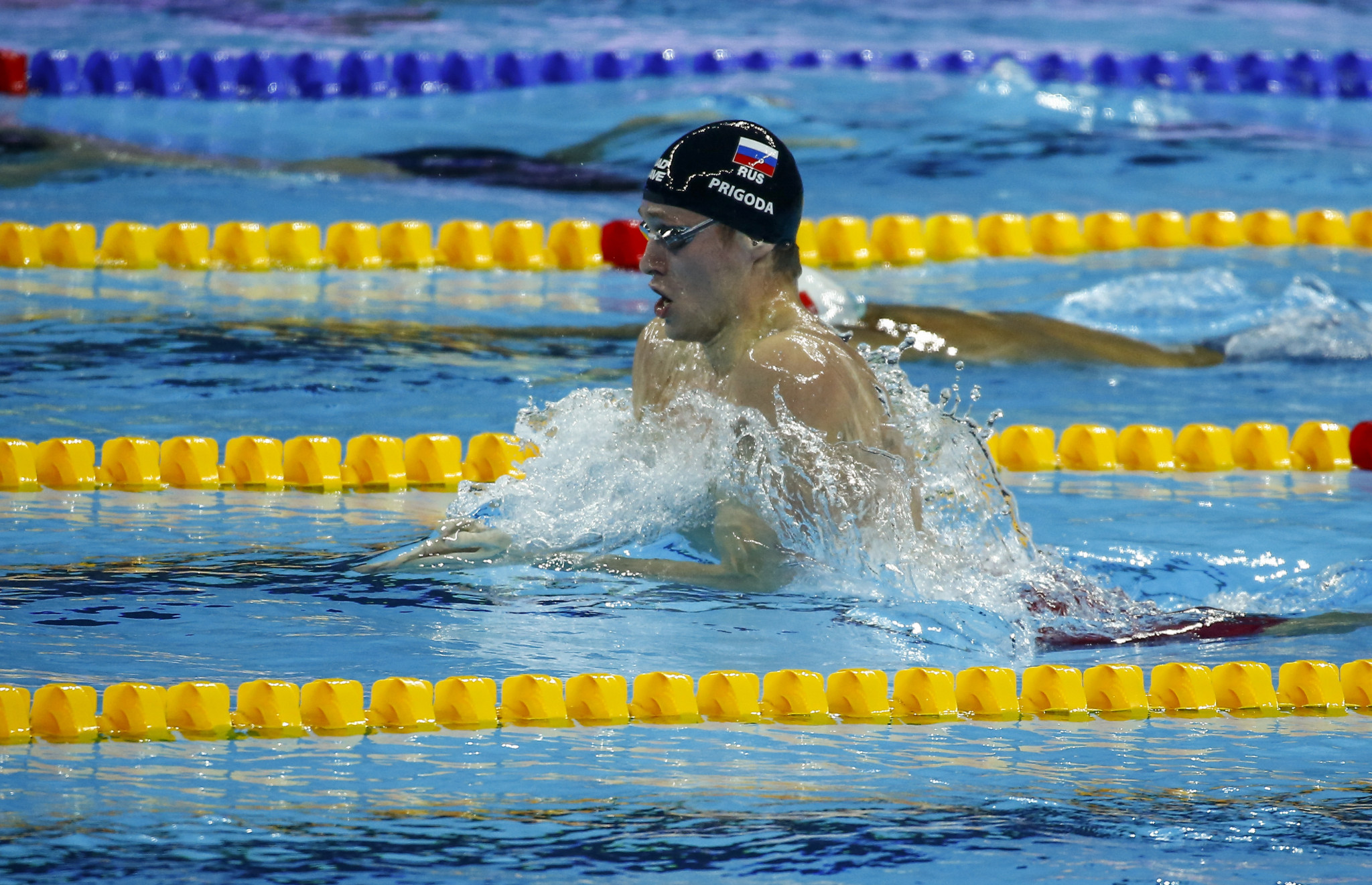 Russian Kirill Prigoda broke the world record on his way to gold in the 200m breaststroke ©Getty Images