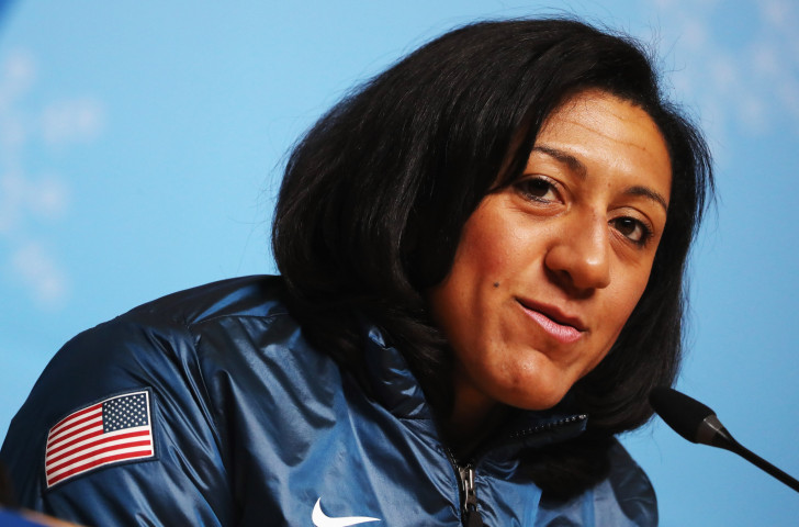 US world and Olympic medallist Elana Myers Taylor plans to compete as a pilot in the four-man bobsleigh competition that has its World Cup start in Winterberg tomorrow ©Getty Images  
