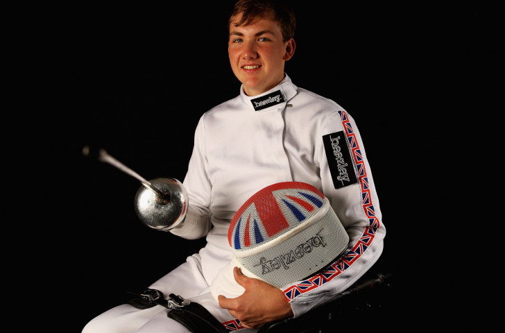 Britain's Piers Gilliver earned gold in the men's épée A class at the IWAS Wheelchair Fencing World Cup in Kyoto ©Getty Images  