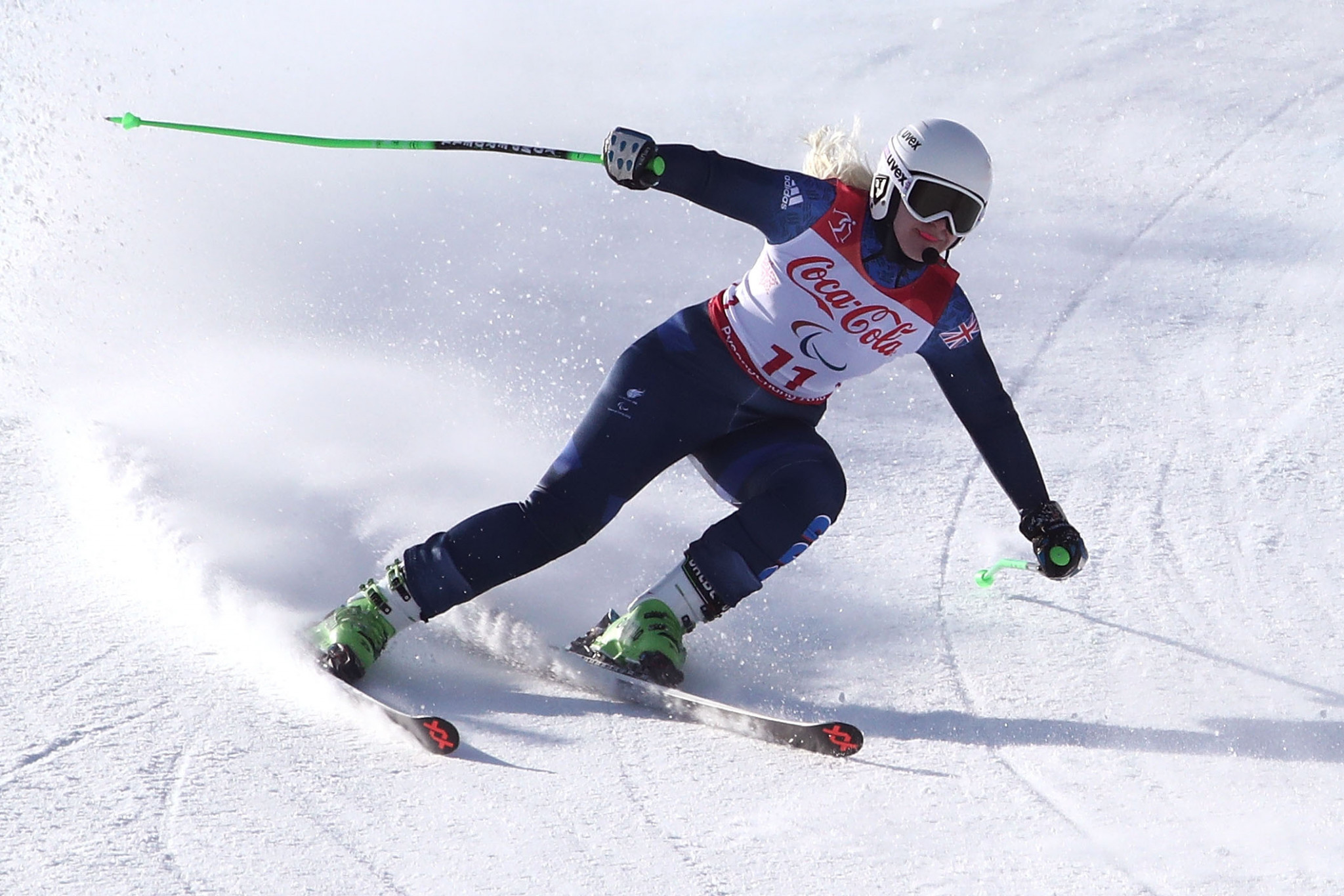 Britain's Kelly Gallagher had another winning day at the World Para Alpine Skiing Europa Cup at St Moritz ©Getty Images