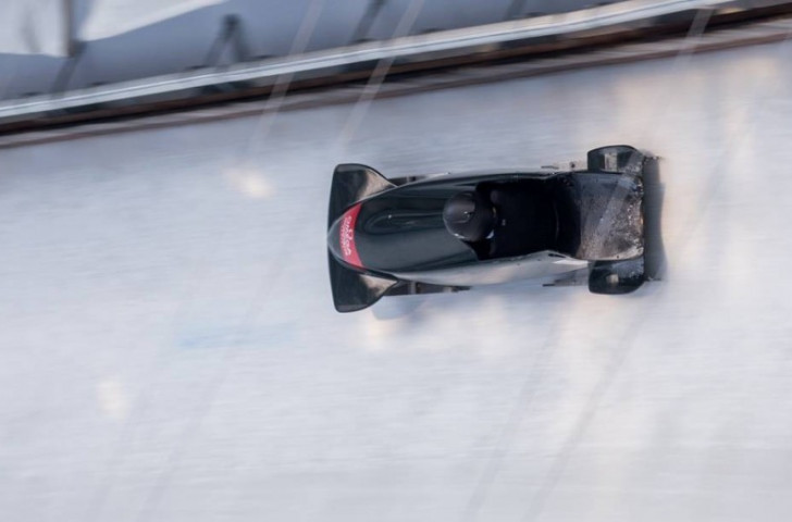 Canada's Lonnie Bissonnette won the first race at the opening Para Bobsleigh World Cup in Park City, Utah ©IBSF