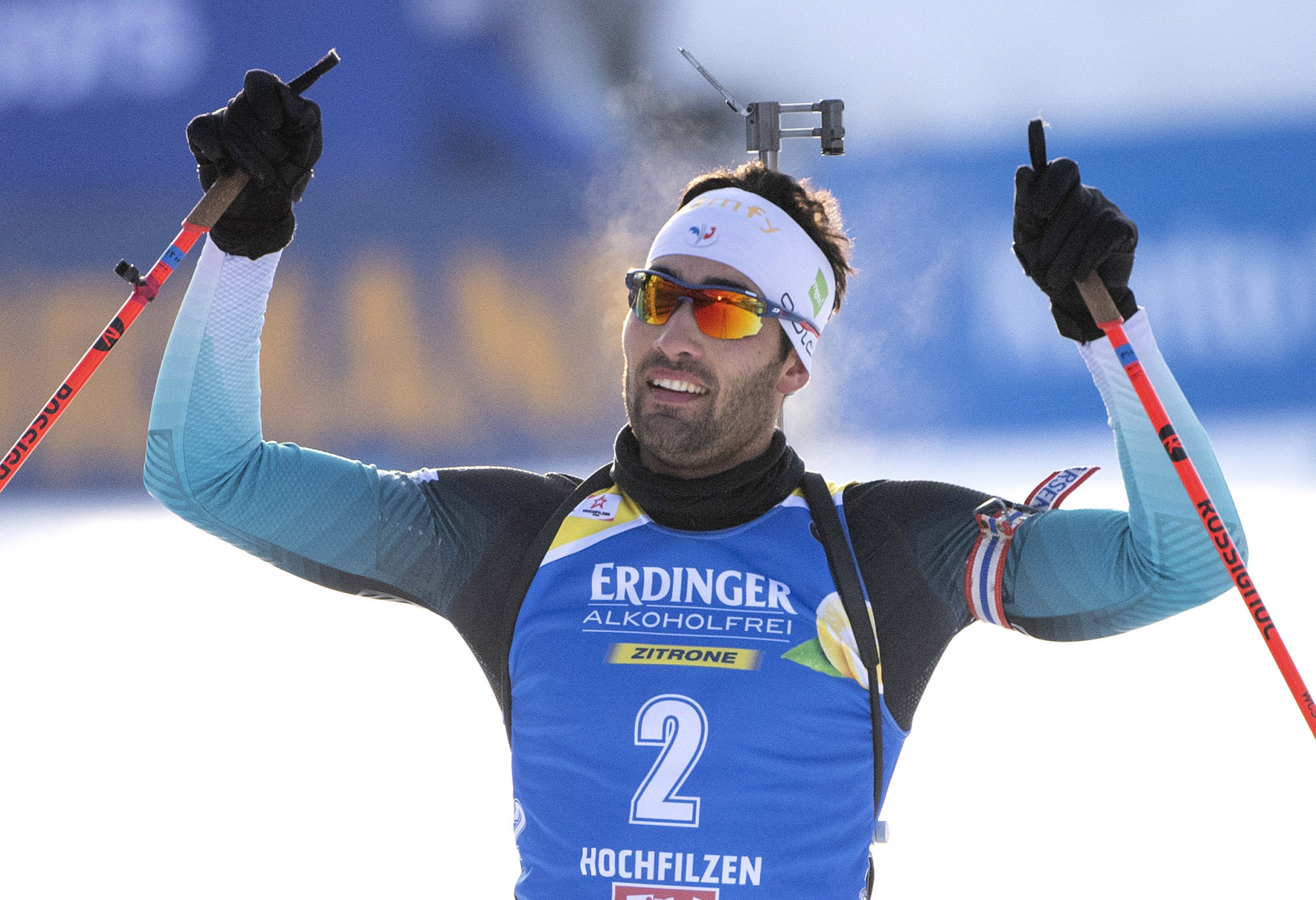 Martin Fourcade stormed to victory in the men's pursuit race ©Getty Images