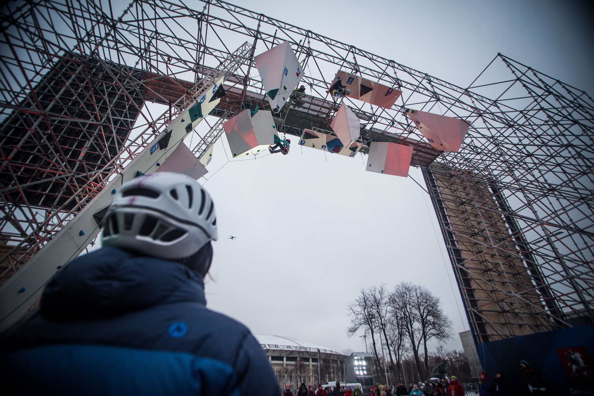 Russia celebrated double gold at the Ice Climbing World Combined Championships in Moscow ©UIAA