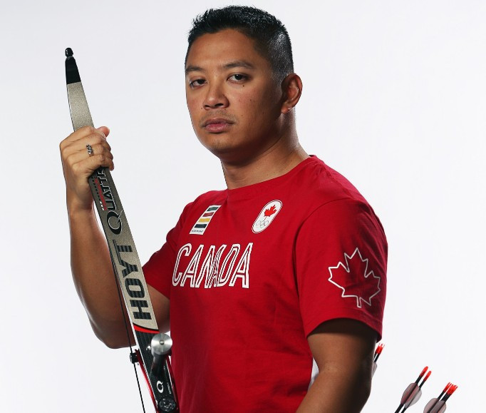 Canada's Crispin Duenas backed up a strong qualifying performance yesterday to win gold at the Indoor Archery World Series event in Rome ©Getty Images